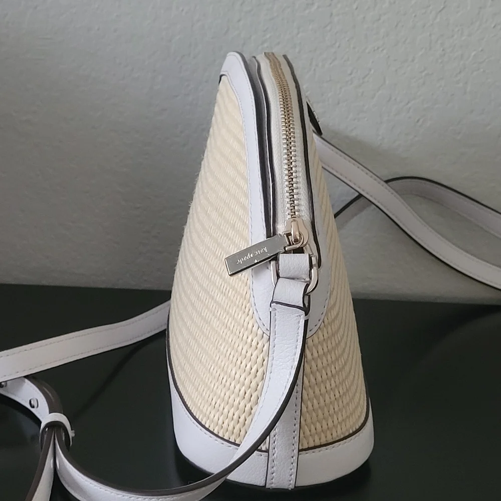 Sylvia Straw X-large Dome Crossbody - Picture 3 of 15